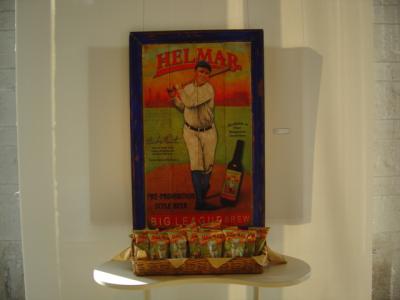 Picture, Helmar Brewing, Famous Athletes Card # 233, Babe RUTH (HOF), Classic swing, New York Yankees